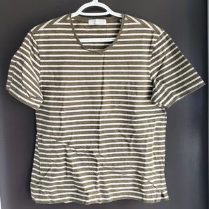 Gieves & Hawkes Olive and Khaki Medium Short Sleeve Tshirt